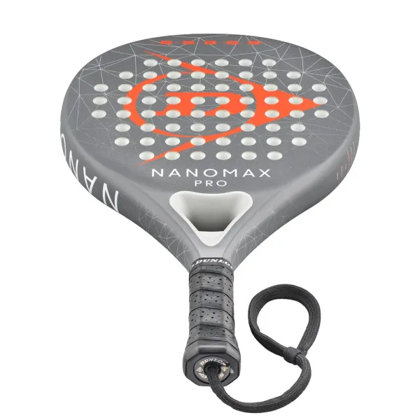Ракетка для падела Dunlop Nanomax Pro, 10370739, для профессионалов, карбон,серо-оранжевый за 17&nbsp;248.20 ₽ в Волжском