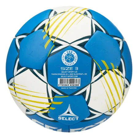 Мяч ганд. SELECT HB FORCE DB V25, 1622858205, Senior (р.3), EHF Appr,ПУ, гибр.сш., сине-белый за 8&nbsp;438.80 ₽ купить в Волжском