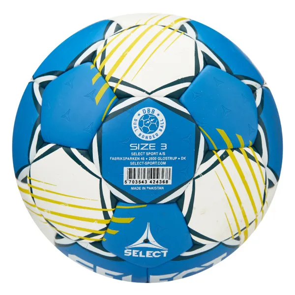 Мяч ганд. SELECT HB FORCE DB V25, 1622858205, Senior (р.3), EHF Appr,ПУ, гибр.сш., сине-белый за 8&nbsp;438.80 ₽ в Волжском