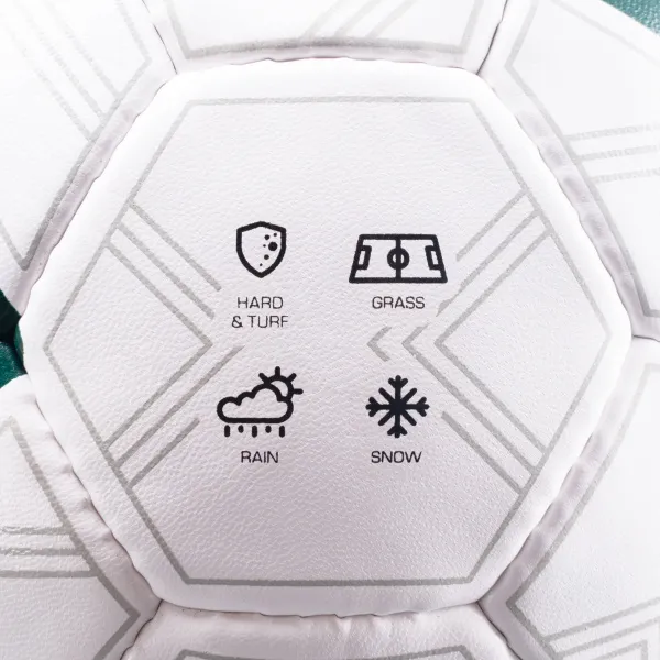 Мяч футб. TORRES Training, F323954,р.4, 32 панели. ПУ, 4 под. слоя, ручная сшивка, бело-зел-сер
