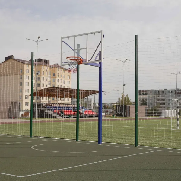 Баскетбольная стойка уличная одноопорная для игрового щита 1050х1800 мм вынос 1200 мм ZAVODSPORTA за 39&nbsp;600 ₽ в Волжском