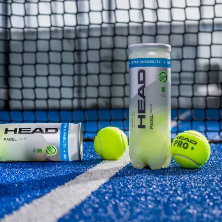 Мяч для падела HEAD Padel Pro+, 540203, уп.3 шт, FIP Approved, войлок,нат.резина,желтый за 933.30 ₽ купить в Волжском