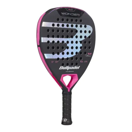 Ракетка для падела BULLPADEL Wonder 27, 497250, для продв.игроков, стекловолокно, карбон, черно-роз за 42&nbsp;969.20 ₽ купить в Волжском