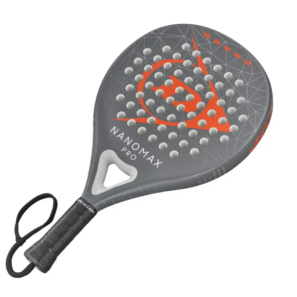 Ракетка для падела Dunlop Nanomax Pro, 10370739, для профессионалов, карбон,серо-оранжевый за 17&nbsp;248.20 ₽ в Волжском
