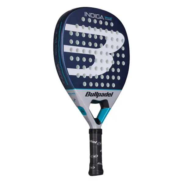Ракетка для падела BULLPADEL Indiga Power 26, 494416, для начинающих, стекловолокно, темносине-серый за 14&nbsp;672.70 ₽ в Волжском