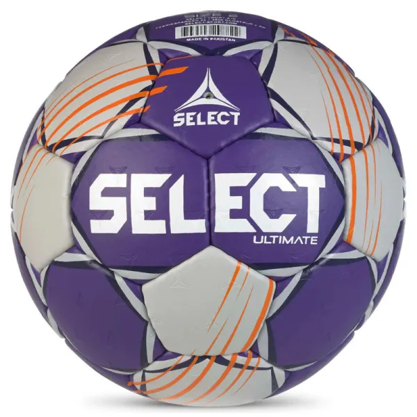Мяч ганд. SELECT Ultimate Official EHF V24, 1612858999, Senior(р.3), EHF Appr, ПУ, руч.сш, фиол-сер за 15&nbsp;504 ₽ в Волжском