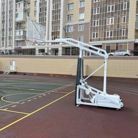 Баскетбольная стойка мобильная складная на пружинах вынос 2,25 м c противовесом ZAVODSPORTA за 530&nbsp;660 ₽ купить в Волжском