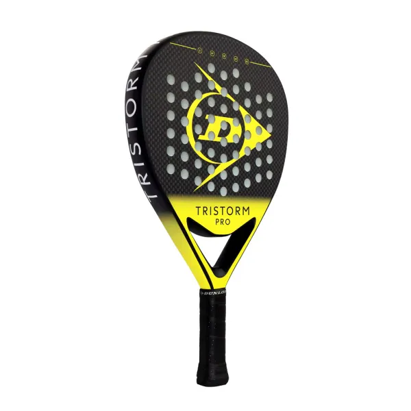 Ракетка для падела Dunlop Tristorm Pro, 10359946, для опытных игроков, графит, черно-желтый за 19&nbsp;643.50 ₽ в Волжском