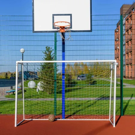 Баскетбольная стойка уличная одноопорная для игрового щита 1050х1800 мм вынос 1200 мм ZAVODSPORTA за 39&nbsp;600 ₽ купить в Волжском