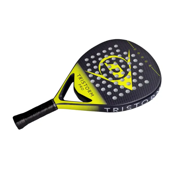 Ракетка для падела Dunlop Tristorm Pro, 10359946, для опытных игроков, графит, черно-желтый за 19&nbsp;643.50 ₽ в Волжском