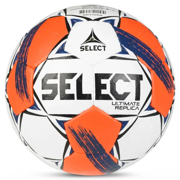 Мяч ганд. SELECT Ultimate Replica v25, 3572858745, р.3(Senior), ПУ,руч.сш, бел-оранж-т.син за 5&nbsp;373.70 ₽ в Волжском